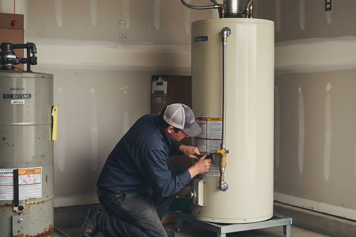 Water heater and shutoff valve replacement in Florham Park