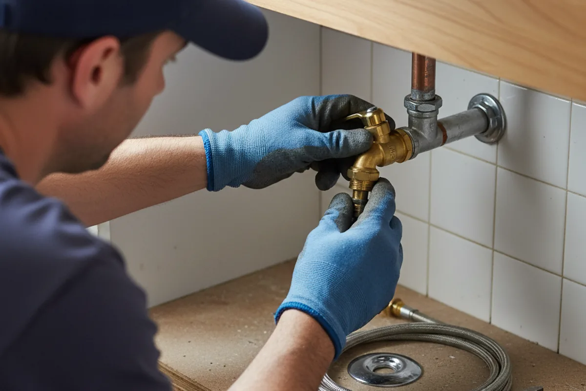 Shutoff valve and fitting work during Faucet and Fixture Repair in Florham Park